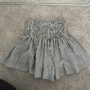 NWOT Koch Black and White Striped Skirt size S